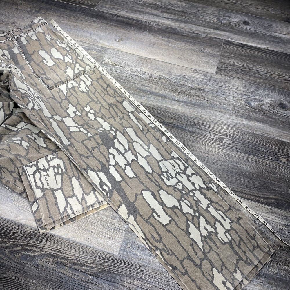 Vintage Rebark Camo Pants Mens 34x32 Hunting Y2k 90s Gray - Picture 7 of 8